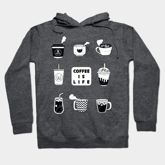 coffee is life! Hoodie by maryeaahh